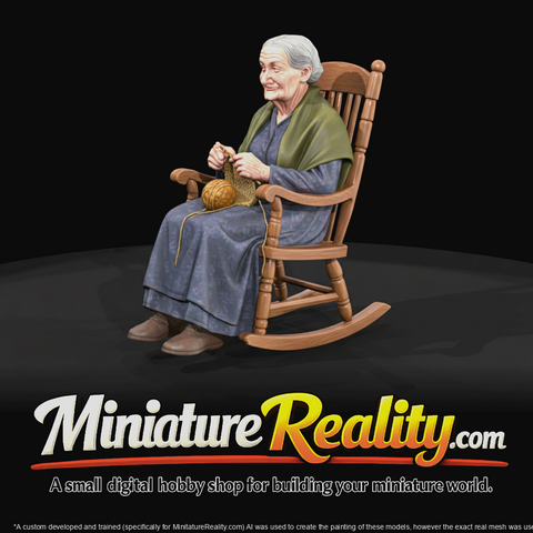 Old Woman in rocking chair (1860s)