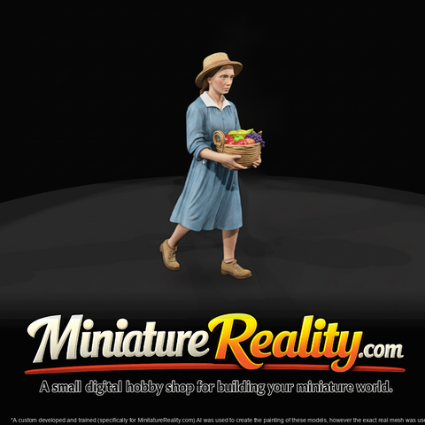 1920s Farm Girl — Standing Figure