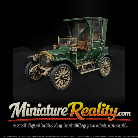 HO 1:87 1920s Sedan - Diorama / Model Railroading Prop