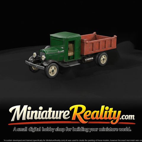 1930s Ford Dump Truck — 3D Printable Miniature