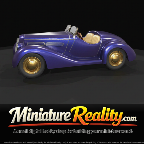 1930s interwar roadster, open-top (1930s) — classic American pre-war touring car