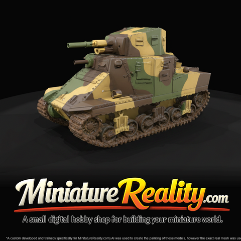 Scale model light tank