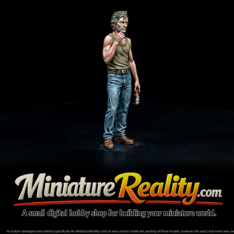 Southern American Male Figure (1970s) — Tank Top Holding A Beer