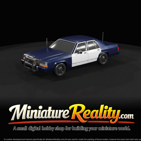 1984 Ford Crown Victoria unmarked police cruiser (1980s) — detective / undercover law enforcement