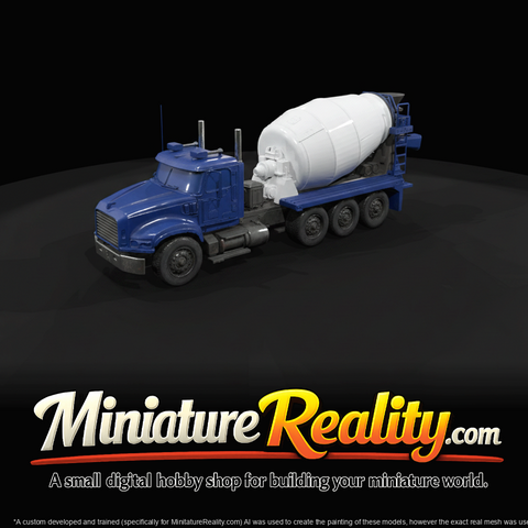 2002 Mack Granite ready-mix concrete truck (2000s) — American heavy-duty mixer, drum body