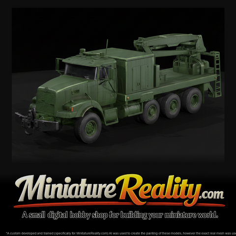 Heavy Duty Crane Truck miniature, three-quarter view