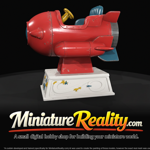 Mid 20th Century Style Coin Operated Rocket Ride (1950s)