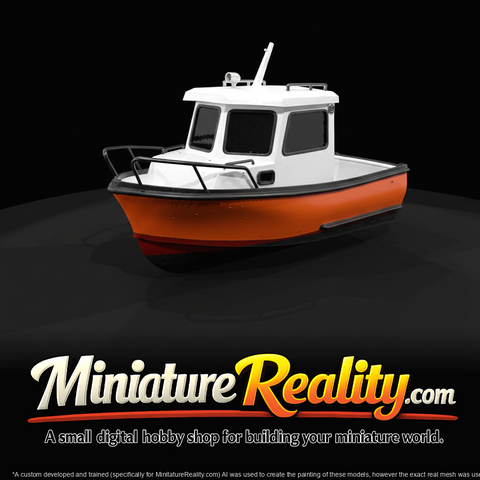 Recreational Utility Fishing Boat With Enclosed Wheelhouse (estimated)