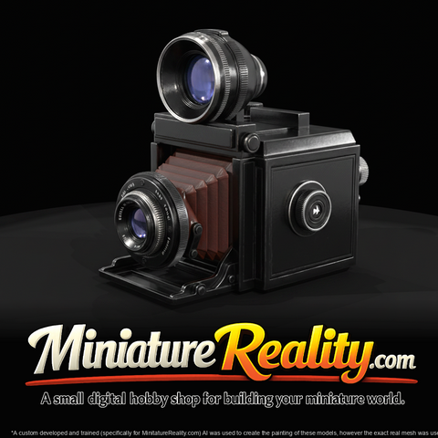 Generic Vintage Twin Lens Folding Tlr Style With Bellows (1930s)