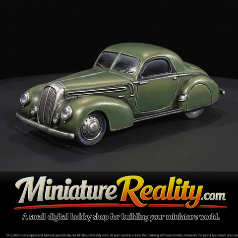 Approx. 1940s European-style streamlined coupe (touring/sports) (1940s)