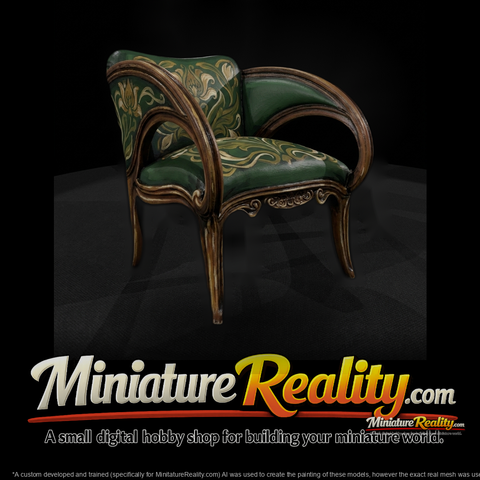 Art Nouveau Upholstered Armchair