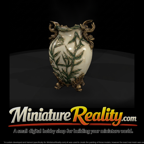 Baroque Dragon Relief Vase