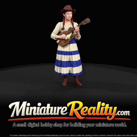 Bluegrass Band mandolin 3d mode