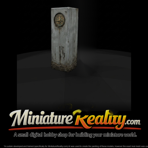 Compass Rose Decorative Pillar