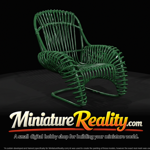 Kok Maison Boucle Rattan Armchair 1000 0001 (1950s-1960s)