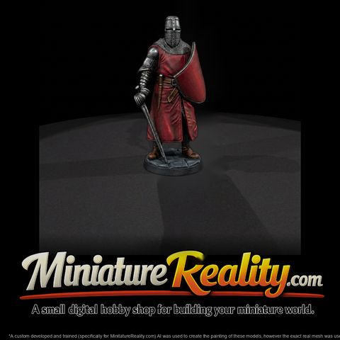 Medieval Knight Figure — Miniature