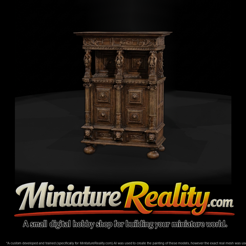 Ornate Renaissance Cabinet — Interior