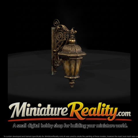 Ornate Victorian Wall Lantern — Wall Lamp