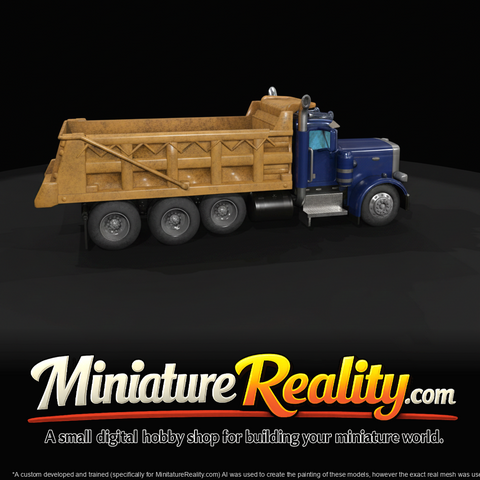 Peterbilt drop axle dump truck v1