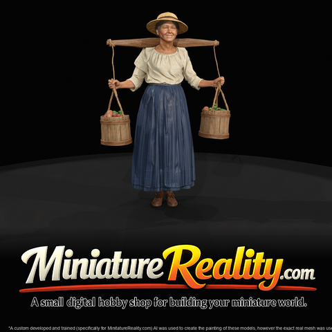 Rural Farmers water carrier 3d
