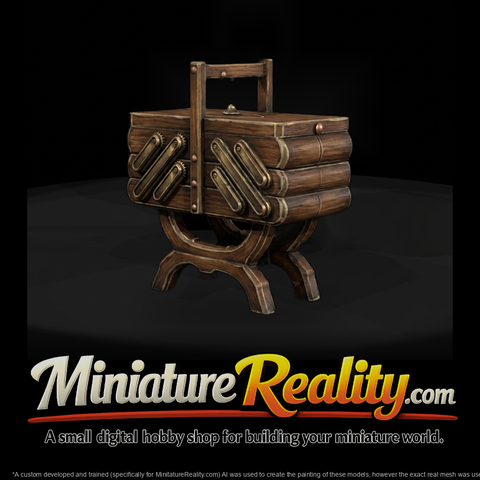Steampunk folding picnic cart basket