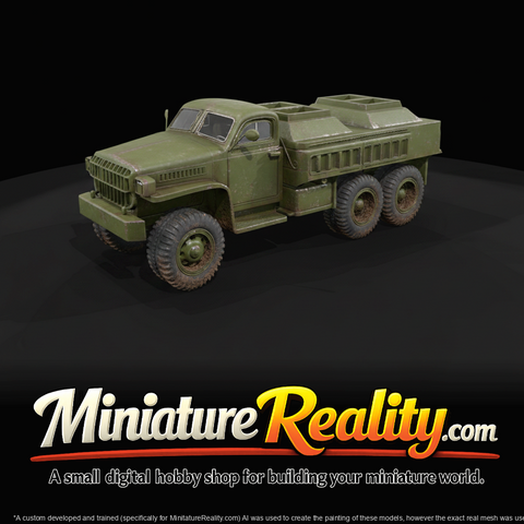 Studebaker US6 U5 Tanker US miniature, three-quarter view