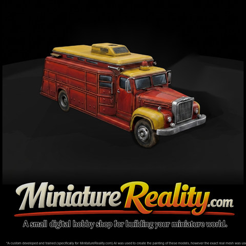 Vintage Emergency Utility Truck for HO Dioramas