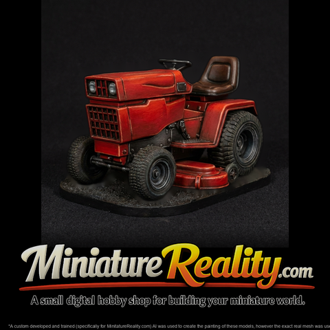 Vintage Riding Lawn Mower - Vehicle
