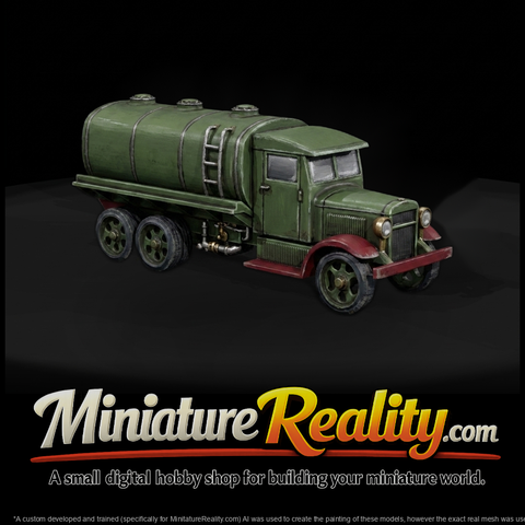 Vintage Tanker Truck for Dioramas