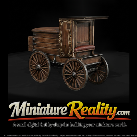 Vintage Western Delivery Wagon Diorama Prop