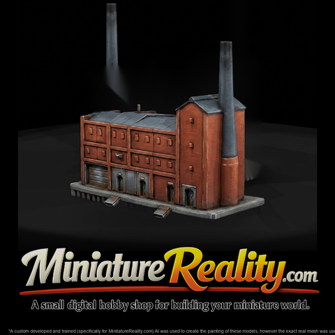 Vintage industrial factory building