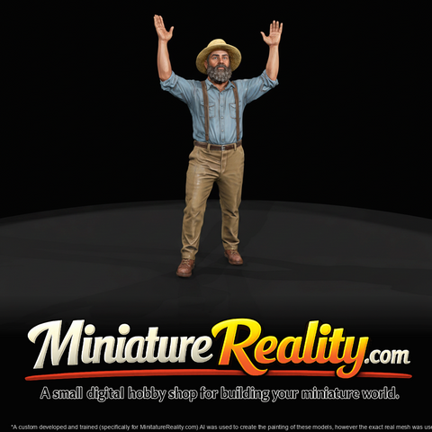 amish man with suspenders