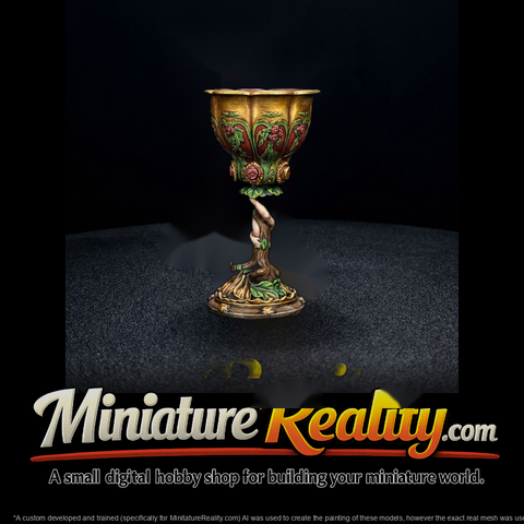 Baroque Floral Chalice — Miniature Decorative Chalice