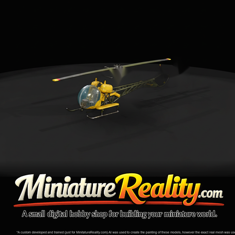 Bell 47 Helicopter Miniature