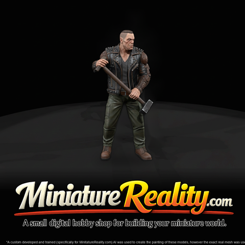 Benny "Bonesaw" Phillips — Outlaw Biker Miniature