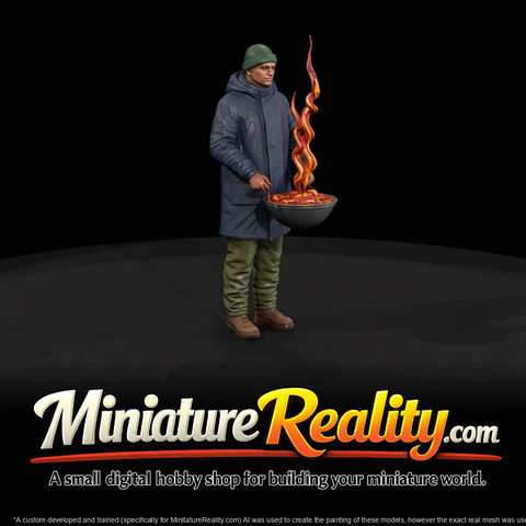 black friday man with small