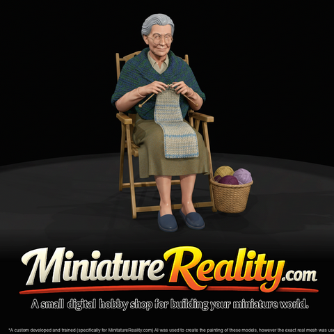 black friday woman knitting a