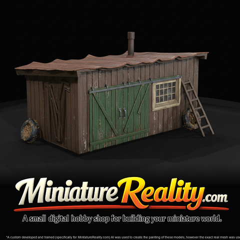 boat repair shed model