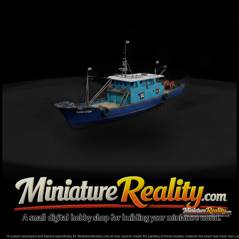 Blue Fishing Boat