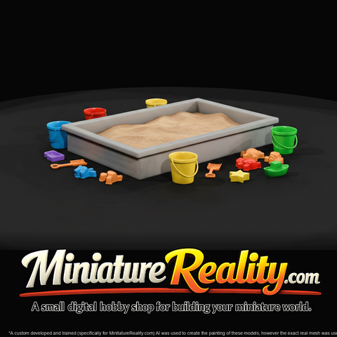 Children Playing in Children Playing in Sandbox — Playset — Playset