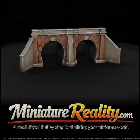 Twin-Bore Brick Railway Tunnel Portal
