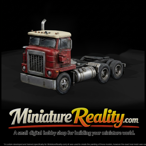Vintage International Long‑Hood Semi Truck