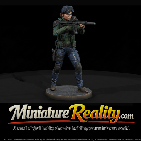 Near-Future Tactical Officer with Carbine