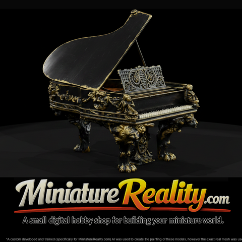 Ornate Grand Piano & Display