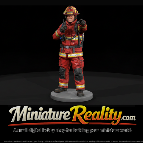 Fire Officer with Handheld Radio