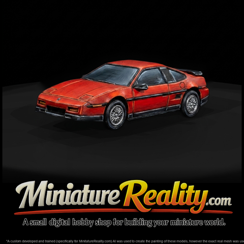 Fiero‑Style 1980s Compact Coupe