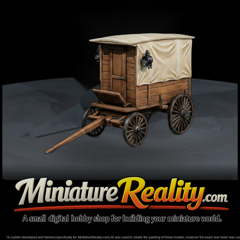Vintage Covered Horse Wagon