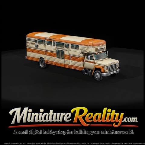 Vintage GMC‑Style Cabover RV Camper Truck