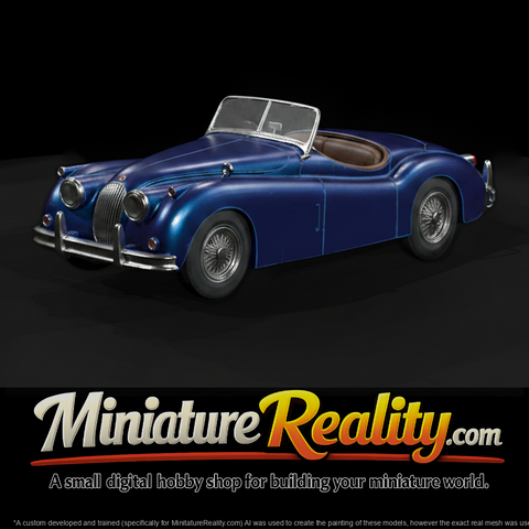 Classic Blue Convertible Roadster