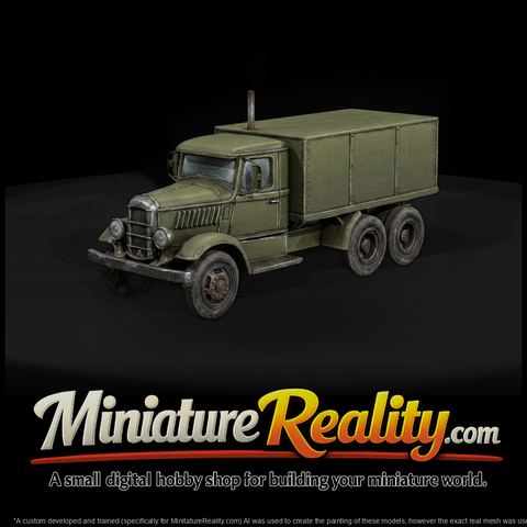 Vintage Military Cargo Truck (6-Wheel)